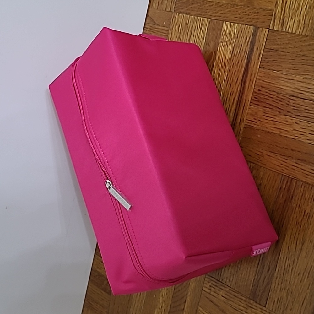 Clinique pink large makeup bag